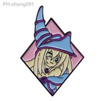 Anime Dark Magician Girl Badge Cartoon Yu Gi Oh Trading Card Game Character Brooches Pins