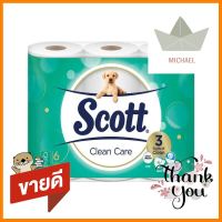 กระดาษชำระ SCOTT CLEAN CARE แพ็ค6TOILET TISSUE SCOTT CLEAN CARE PACK 6 **พลาดไม่ได้แล้วจ้ะแม่**