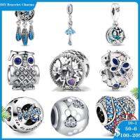 New style Silver 925 Charms charm dream catcher cactus owl  heart Ballet beads fit original Pandora bracelet DIY women jewelry