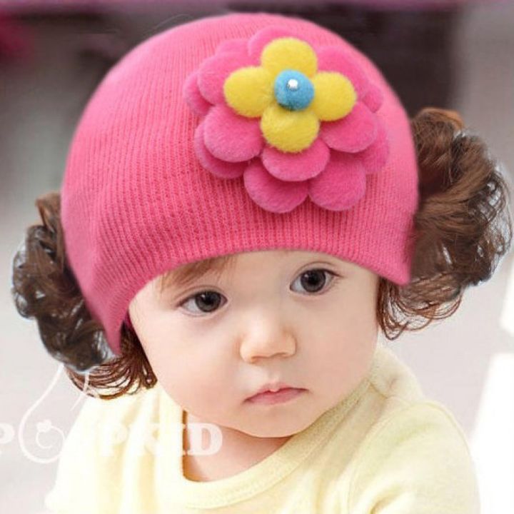 junyehดอกไม้หมวกเด็กอ่อนearmuffที่ครอบหูถักaccentsสำหรับทารก