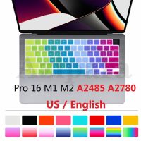 US Layout English TPU for Macbook Pro 16 M2 M1 A2485 A2780 2022 2021 Keyboard Cover for Macbook Pro 16 M1 M2 Keyboard  Protector Keyboard Accessories