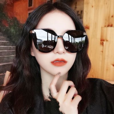 [COD] Sunglasses female 2021ins tide star net red style polarizing sunglasses Korean version personality retro