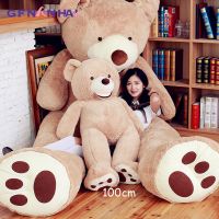 1pc 100cm American giant bear plush toy cute Teddy bear animal dolls stuffed soft toys for children girls birthday gift