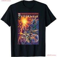 เสื้อยืดโอเวอร์ไซส์ ฮีโร่พลังเทพเจ้า มาร์เวลคอมิกส์ Marvel Eternals Comic Book Cover Immortals Walk The  Z7ZO