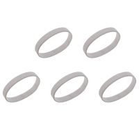 5X Fashion Silicone Rubber Elasticity Wristband Wrist Band Cuff Bracelet Bangle White