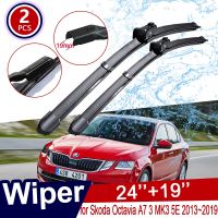 ♙ for Skoda Octavia A7 Typ5E MK3 2013 2019 Front Window Windscreen Windshield Wipers Car Wiper Blades Stickers Glasses Accessories