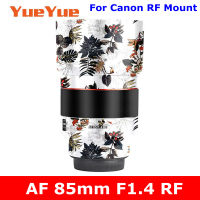 สำหรับ Samyang AF 85มิลลิเมตร F1.4 RF (สำหรับ Canon RF เมา) ป้องกันรอยขีดข่วนกล้องเลนส์สติ๊กเกอร์เสื้อห่อฟิล์มป้องกันร่างกายป้องกันผิว