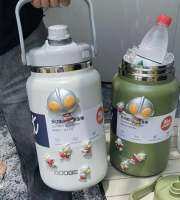 ของแท้ กระติกยักษ์ DODGE 4600 ml / 4.6ลิตร #ใหญ่ที่สุดตั้งแต่ขายมา มีหลอดในตัว ถอดได้ ฝาเกลียว หูหิ้วพับได้ แข็งแรง สแตนเลส316