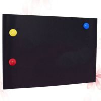 Magnetic Blackboard Erasable Flexible Wall Blackboard Refrigerator Message Board (A3 Black)