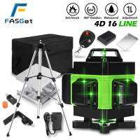 Big Sale 4D 16 Lines Green Laser Levels 360 Horizontal &amp;Vertical Cross Lines Auto Self-Leveling super powerful Indoors Outdoors