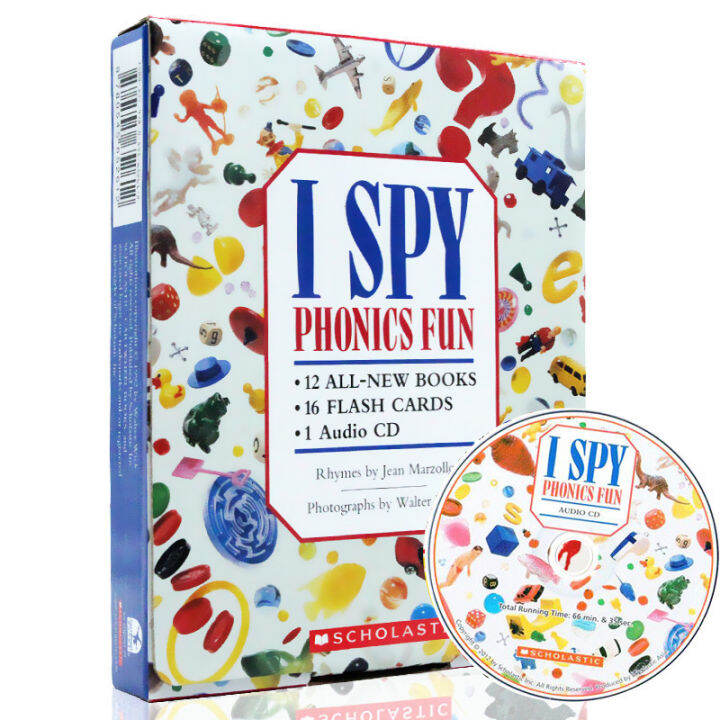 English original I spy phonics fun 12 Volume Boxed full set of visual