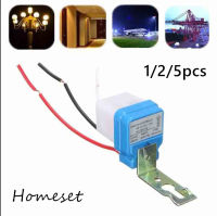 Homeset [Ready Stock] 1/2/5pcs Auto on Off Light Sensor 220V 50-60Hz 10A Photo Control Auto Street Switch Home Garden Accessories