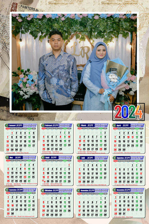 Kalender 2024 Pakai Foto Sendiri Custom Foto Sendiri Lengkap Dengan Tanggal Jawa Dan 2747