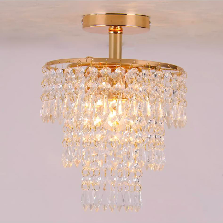 Crystal Chandelier Raindrops Crystal Ceiling Light Modern Pendant ...