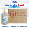 Nước súc miệng dr. muối hương gừng - 1 thùng 9 chai 1000ml - ngừa viêm họng - ảnh sản phẩm 1