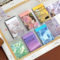 50 Girls Paper Literary Wind Sheets This INS Landscape Flower Ledger String Stickers