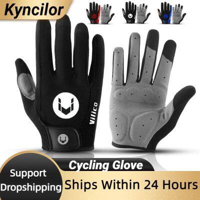 MTB Bike Gloves Sports Cycling Gloves Full Finger Men Women Running Fitness Gym Motorcycle Spring Summer Riding Gloves