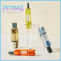 PETIBAG รอยแยกของเรา แปรงฝาขวด อุปกรณ์ขวดน้ำ 3in1 เครื่องมือทำความสะอาดทำความสะอาด แบบพกพาได้ นมขวดน้ำ แปรงครอบถ้วย อุปกรณ์สำหรับห้องครัว