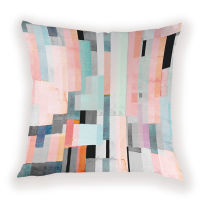 Shabby Chic Stripe Cushion Cover Abstract Splice Pillow Case Retro Line Home Throw Pillows Covers Custom  Decor Cushions Cases