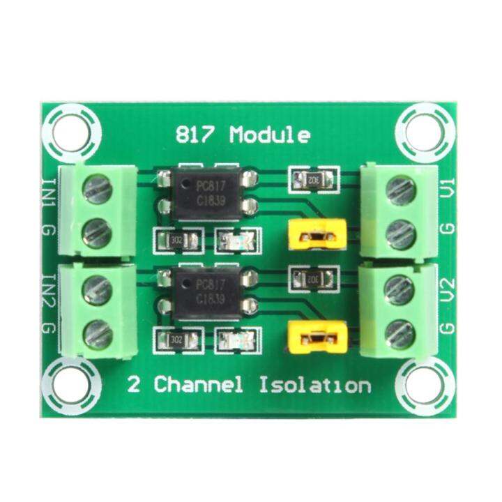 pc817ทาง-optocoupler-2ทางบอร์ดแบบแยกสัญญาณออกจากกันโมดูลการแปลงแรงดันไฟฟ้าไดรเวอร์