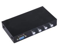 4 Port VGA Switch 4 to 1 Selector Switch  รุ่น  VGA-15-4 (Black)