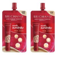 (ยกกล่อง6ซอง) Srichand Super Coverage Foundation SPF50 PA+++ ศรีจันทร์ รองพื้นเเมทต์กริบ