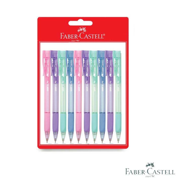 faber-castell-ปากกาลูกลื่น-0-5-มม-หมึกน้ำเงิน-รุ่น-grip-xp-แพ็ค-10-ด้าม-p10