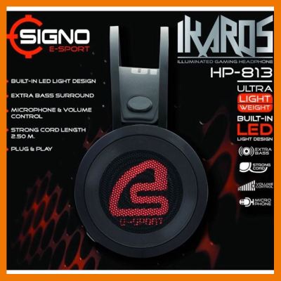 HOT!!ลดราคา Signo HP-813 IKAROS Gaming Headset ##ที่ชาร์จ แท็บเล็ต ไร้สาย เสียง หูฟัง เคส Airpodss ลำโพง Wireless Bluetooth โทรศัพท์ USB ปลั๊ก เมาท์ HDMI สายคอมพิวเตอร์