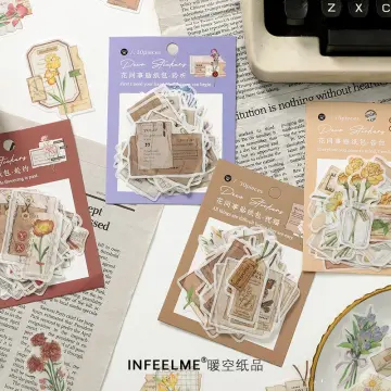 Aesthetic Vintage Flower Stickers  Stickers Aesthetic Stationary