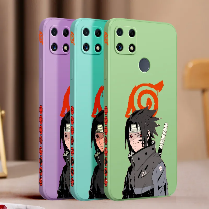 DIKRO Back Cover for realme C25, RMX3193, NARUTO, SHIPUDDEN, SUSUSKE,  UCHIHA, ANIME, BOY, NEON - DIKRO 