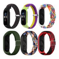 Replacement Nylon Braided Wristband For Xiaomi MiBand 6 Adjustable Elastic Wrist Strap For MiBand 4 3 5 6 in style