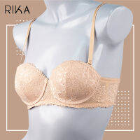 **โปร 3 ตัว 759.- เลือกแบบได้** RIKA ยกทรง ฟองปั้ม MOLD บาง บราเกาะอก ถอดสายบ่าได้ มีโครง GV1262  ลูกไม้ทั้งตัว สำหรับสาวคัพ (B75 - D75) ดีไซน์เซ็กซี่