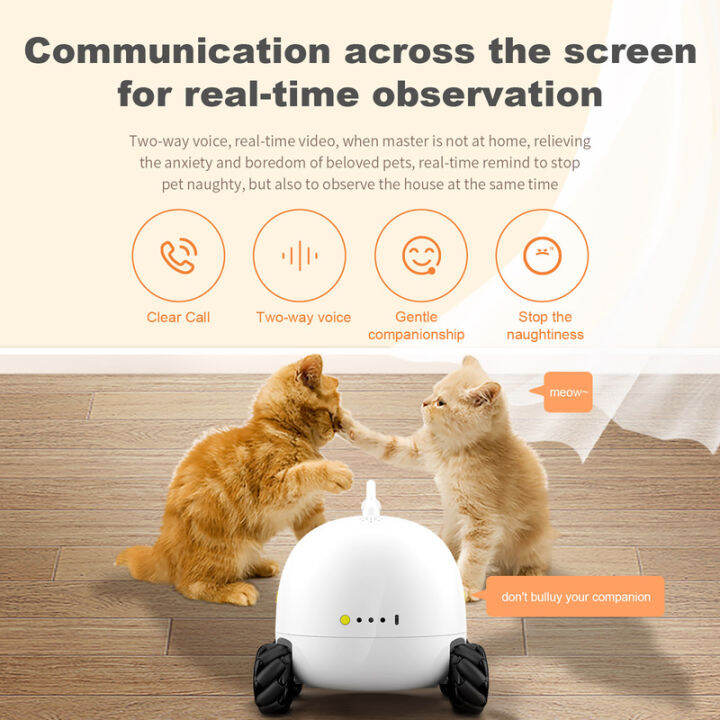 สินค้าใหม่-rabbit-selection-pet-pando-pet-companion-camera-peco-แพนโด้-เปโก้-กล้องหุ่นยนต์สำหรับสัตว์เลี้ยง