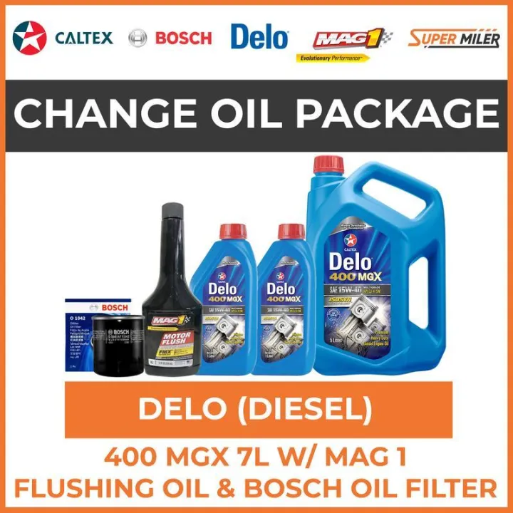 Delo® 400 MGX Multigrade SAE 15W-40 7 Liters - Diesel Car Change Oil ...