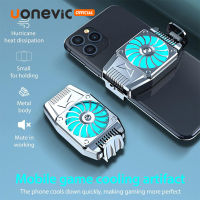 Uonevic Universal โทรศัพท์มือถือหม้อน้ำ Gaming พัดลมโทรศัพท์ปรับแบบพกพาพัดลมทำความเย็นสำหรับเล่นเกมสมาร์ทอุณหภูมิควบคุม Gaming พัดลมมือถือ Cooling