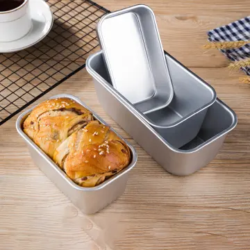 Large Size Bread and Loaf Pan Rectangle Toast Mold with Handle Non