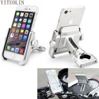 Motorcycle Phone Holder Handlebar Mirror For YAMAHA DRAG STAR 1100 XJR 400 TTR250 TTR 250 R1 2008 FZ25 YZ 250 FZ6N VSTAR 650