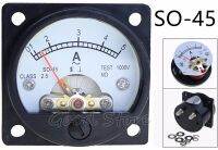 【New-store】 Madi Traders SO-45 1A 3A 5A 10A 20A 30A 50A 75A 100A 150A 200A 300A Class 2.5ความแม่นยำ Analog Amperometer สีดำ