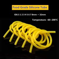 Yellow Imported Silicone Tube ท่อซิลิโคนสีเหลืองนำเข้า ID0.5 1 2 3 4 5 6 7 8mm ~ 32mm ท่อเชื่อมต่อน้ำแบบนิ่มท่อซิลิโคนยืดหยุ่นเกรดอาหารปลอดสารพิษ