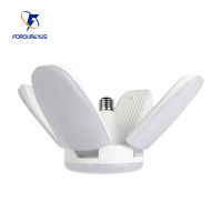 The New 60W Foldable Fan Blade LED Pendant Lights No Flicker B22 E27 LED Bulb 220V 360 Degrees Angle Adjustable Ceiling Lamp