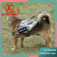 Tactical Dog Harness Leash Vest Collar Military Nylon German Shepherd Patrol K9 Working Training Service Handle No Pull