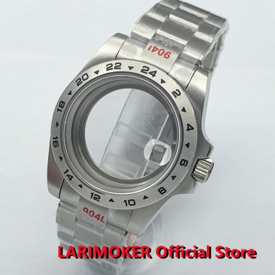 LARIMOKER New 40Mm Sapphire Glass Date Oyster Bracelet Fit PT5000 NH34 NH35 ETA 2824 PT MIYOTA8215  Mingzhu2813 DG3804 Movement