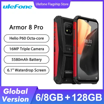 Ulefone Armor 8 Pro Rugged Phone,Android 11 8GB+128GB Waterproof Cell  Phone,Helio P60 Octa-core 16MP Triple Rear Camera, 6.1 HD+ Display 5580mAh