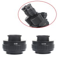 0.35X 0.5X C mount Lens Adapter Focus Adjustable Camera Installation C mount Adapter to New Type Trinocular Stereo microscope