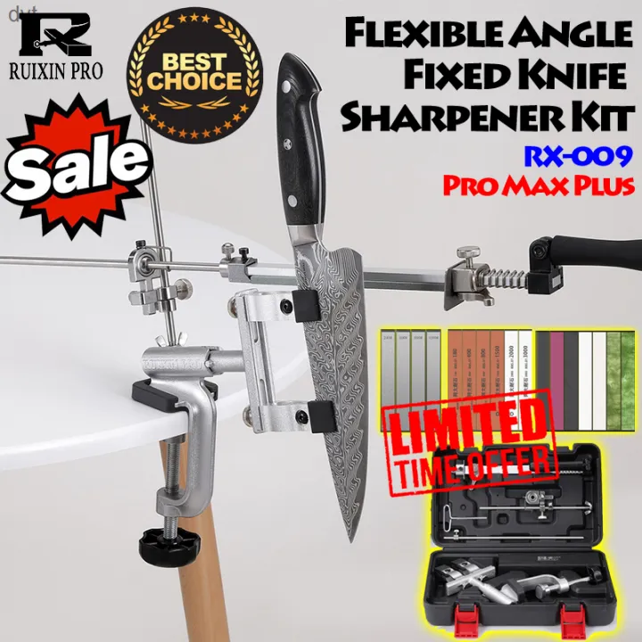 RUIXIN PRO RX-009 Professional Knife Sharpener with 10 Whetstones