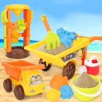 ป่าร้อน LIN431 - ♘❦ Kids Beach Set Shovel Stacking Games Fun Baby Toddlers Best Wheeled Cart P31B