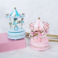 YOZWOO New Cake Decoration Carousel Christmas Music Box Music Box Send Girls Birthday Gifts Creative Baking Decorations