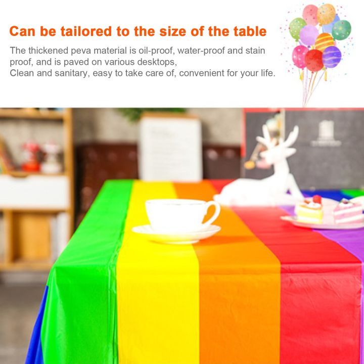 rainbow-table-tablecloth-waterproof-rectangular-table-cover-colorful-rainbow-theme-birthdays-party-supplies-54-x-108-inches
