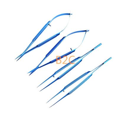 14Cm Titanium Alloy Needle Holder Scissors Forceps Ophthalmic Microsurgical Tools Ophthalmic Instruments
