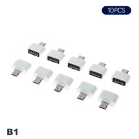 Caomangjuk 10ชิ้น Usb2.0กับ Type-C หัวแปลงชาร์จในรถอะแดปเตอร์ไมโคร U ตัวแปลงดิสก์